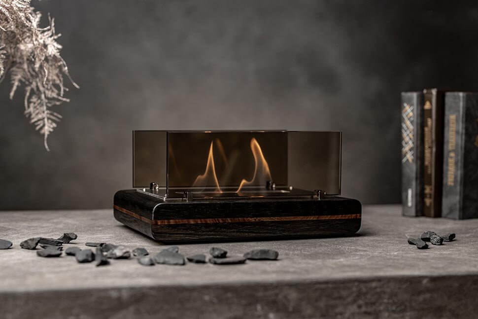 Настольный Биокамин Catterheim LIMITED Blackstrobe Walnut