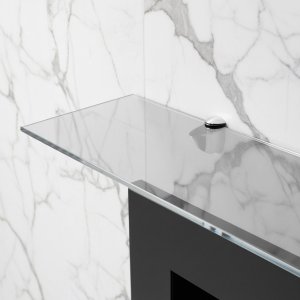 Стеклянная полка для биокамина Opti white 1300